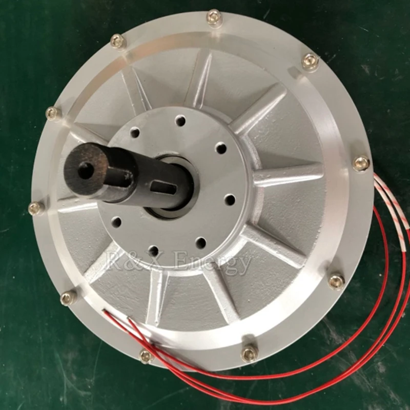 CE 3000W 3KW 1200RPM 380V AC Disc PMG Inner Rotor Three Phases Coreless Permanent Magnet Generator Alternator