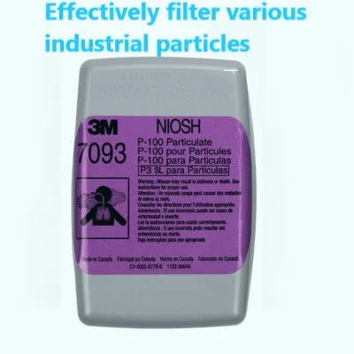 3M7093CN High-Efficiency Filter Box P100 Dust-Proof Oily Particles Radioactive Particle Mask Filter Box