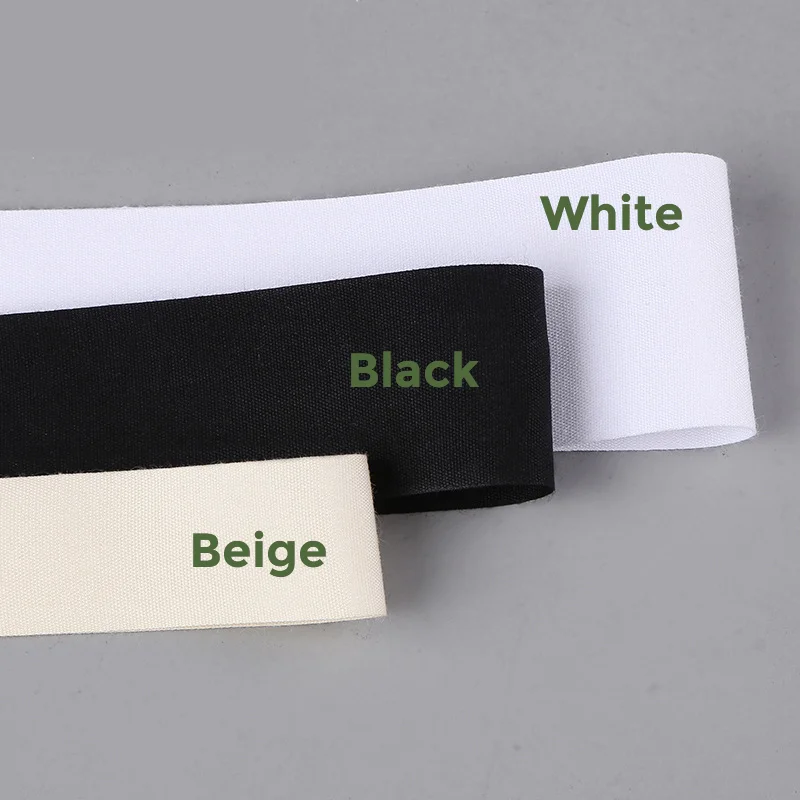 25x70mm Custom White 100% cotton label, custom brand label, custom clothing label, cotton ribbon label, custom washable label