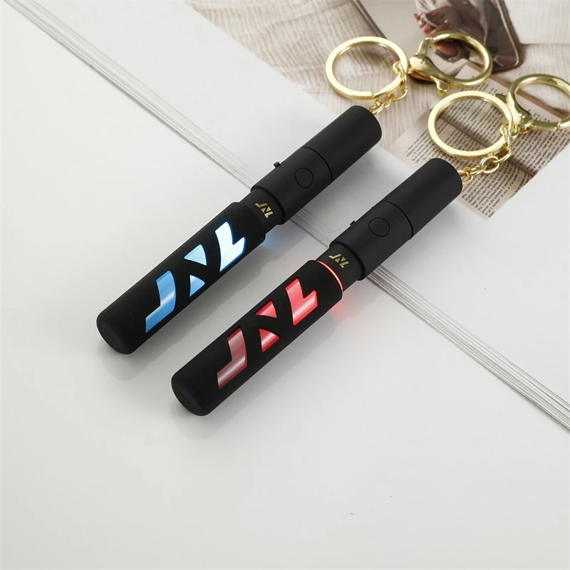 Pop Group Teens In Times TNT 10 Colors Electronic Light Stick Pendant Keychain Keyring Song Yaxuan Ma Jiaqi Bag Accessories H58