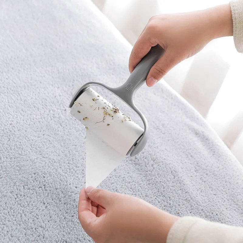 

Hand Lint Rollers Tearable Adhesive Dust Paper Brushes Clothing Sofa Blanket wool hair Remove Collector home cleaning tool