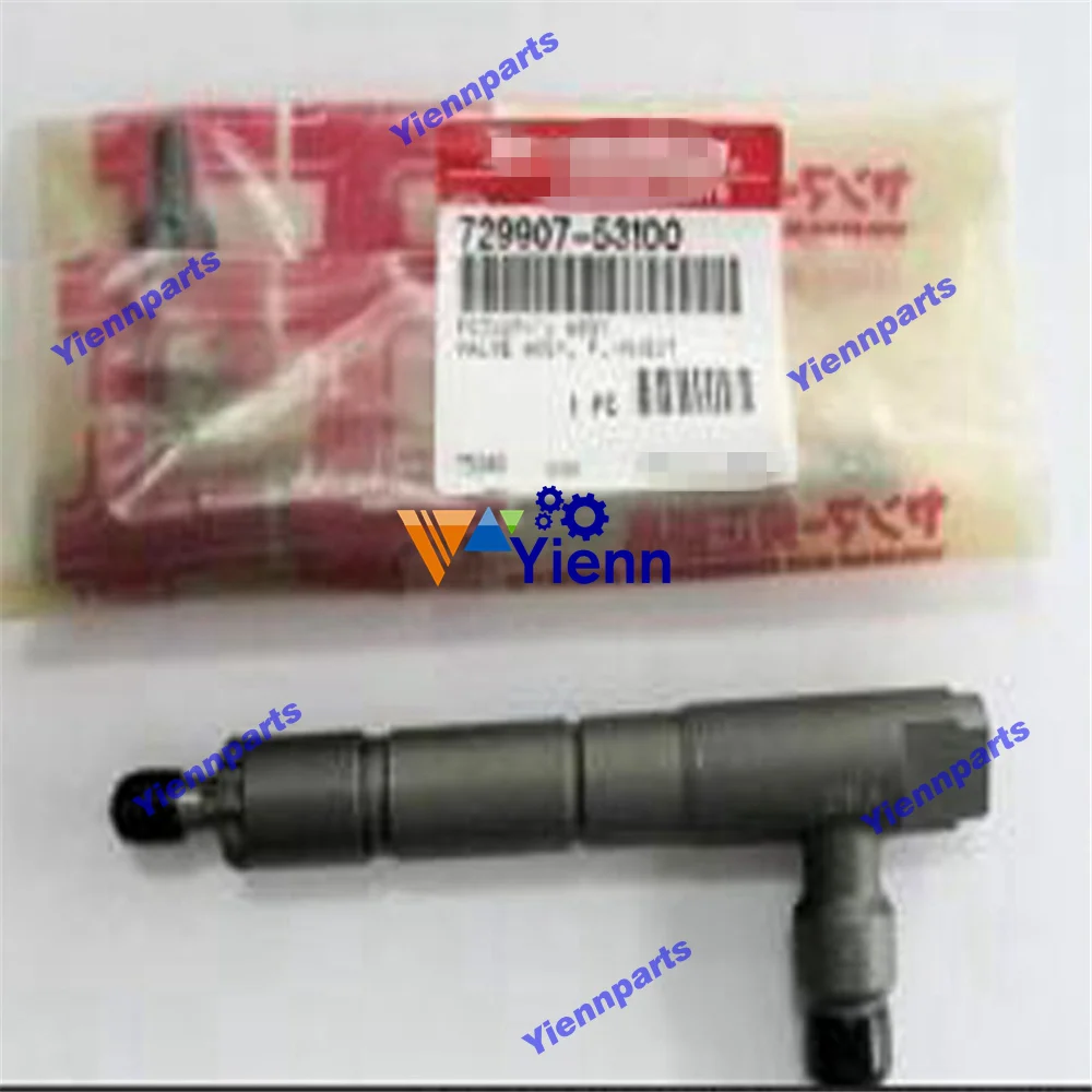 Топливный инжектор для Yanmar 4TNV98 729907-53100, подходит для экскаватора DX55W DX60R DX80R, вилочного погрузчика, трактора CT550, запчасти для дизельного двигателя