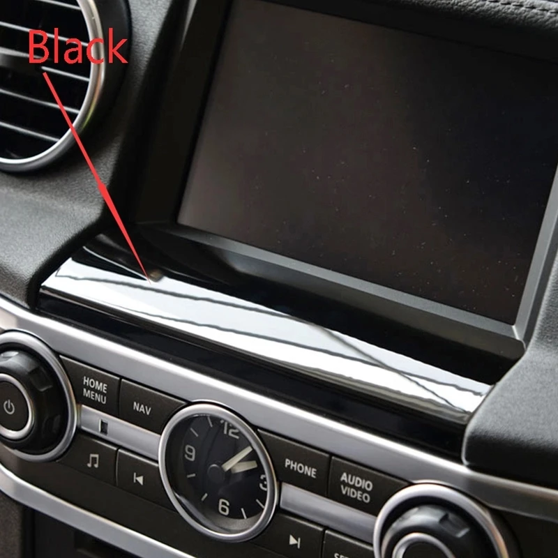 For Land Rover Discovery 4 LR4 2010-2016 ABS Car Interior ABS black GPS Screen Below Panel Cover Trim Stickers Car Accessories