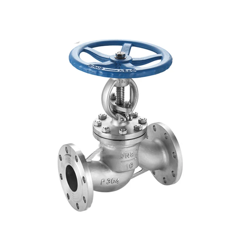 304 Stainless Steel Flange Globe Valve J41W-16P High Temperature Steam Plunger Balanced Shut-off Valve DN15 DN20 DN25