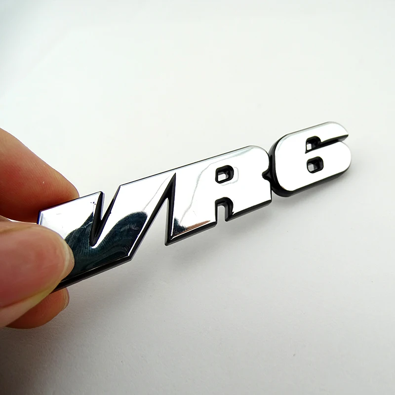 VR6 3D Car Sticker Tattoo Golf GTI MK3 Rear Chrome Badge Emblem Vent GLX Trunk Emblem for Jetta