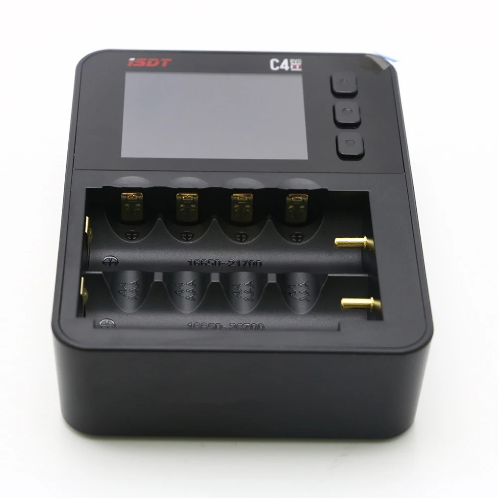 ISDT C4 / C4 EVO 8A Touch Screen Smart Battery Charger Screen With USB Output For 18650 26650 AA AAA Battery For RC Mode