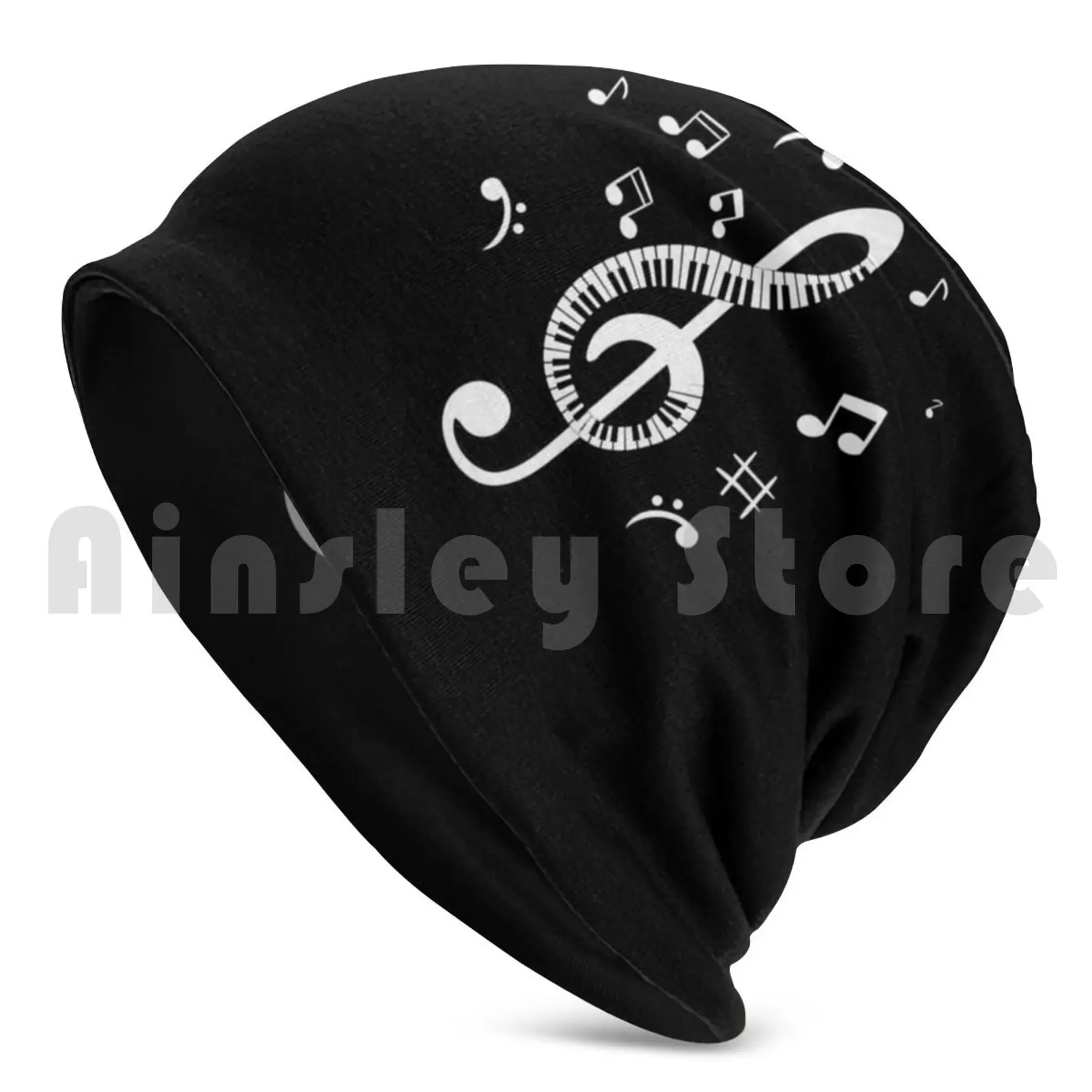 Treble Clef Piano Beanies Pullover Cap Comfortable Treble Clef Piano Treble Clef Piano Treble Clef Clef Piano Treble