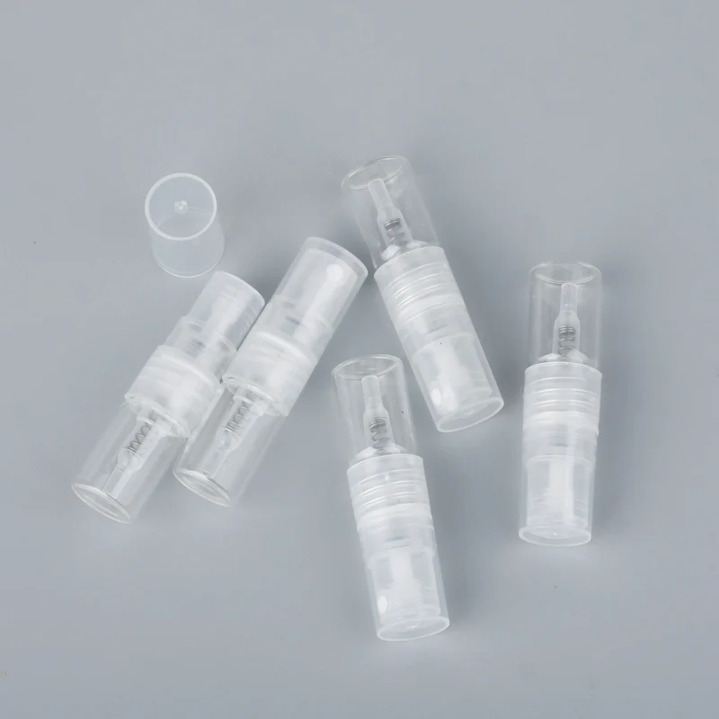 100Pieces/Lot 1ml mini Perfume glass Spray Bottle Refillable Empty Bottles Cosmetic Containers Portable Perfume Atomizer Sample
