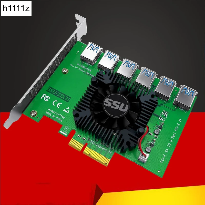 Imagem -01 - Pci Express x4 20gb a Riser Cartão Pci-e para Pci-e Adaptador Pcie Slot 4x a 16x Usb 3.0 Riser Extensor para Mineração de Mineiro Bitcoin
