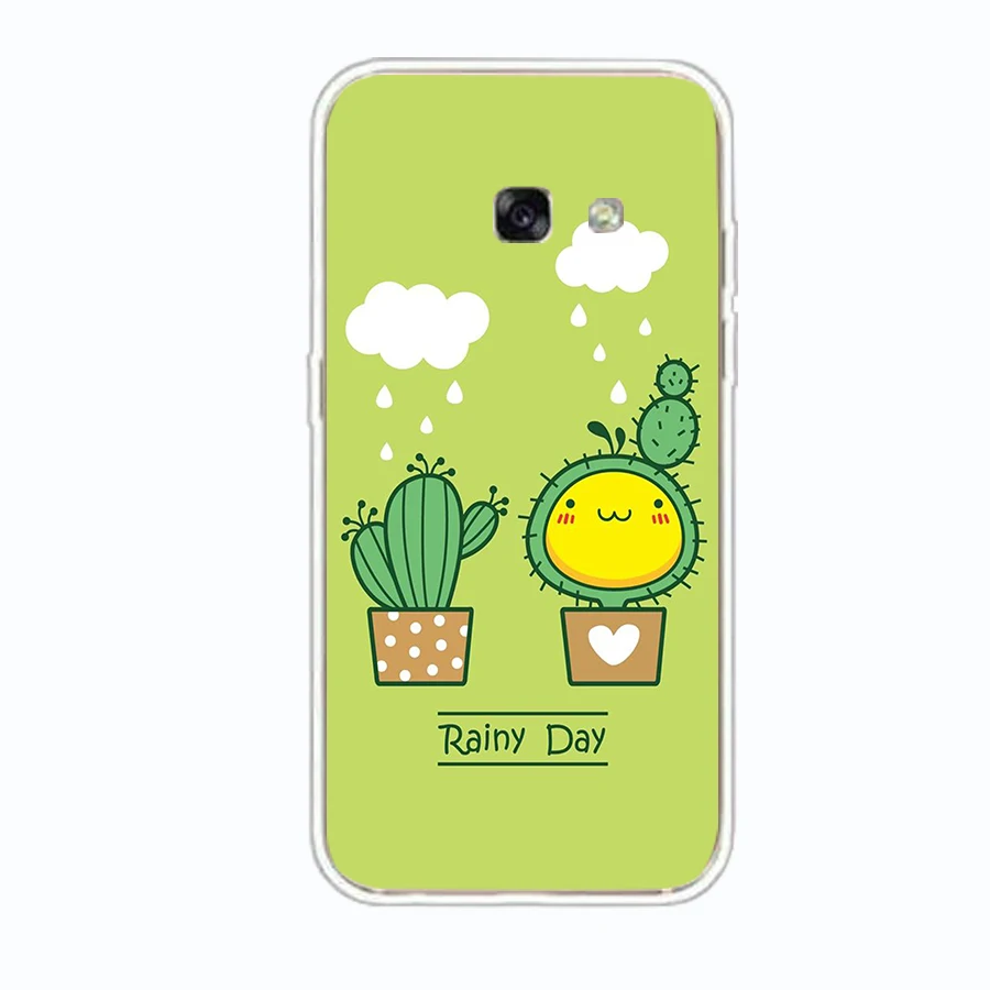 A Silicone Cover Cases For Samsung Galaxy A3 2017 Case Cartoon Soft TPU Phone Case For Samsung A3 A 3 2017 A320 A320F Cover