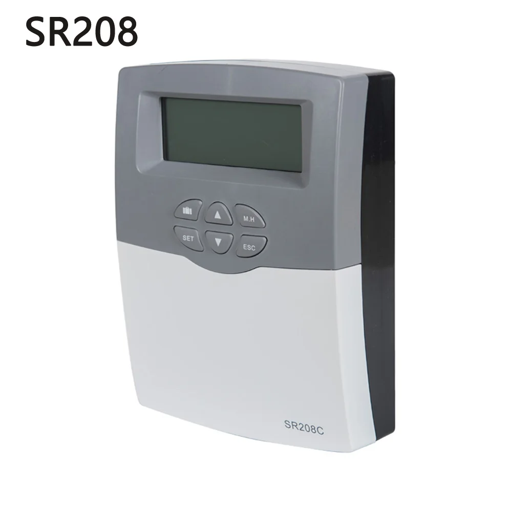 110-230V SR208C Solar Thermal Controller for Split System Solar Hot Water Heater Optional WIFI Function Temperature Differential