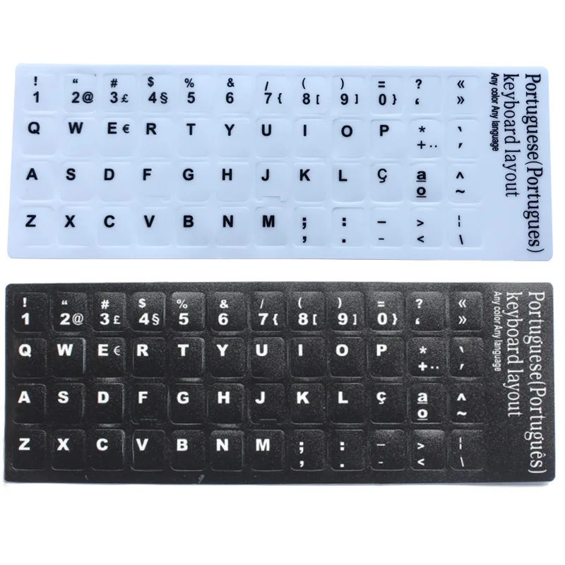 SR Portuguese 6 Kinds Matte Clear Keyboard Sticker Protective Film Layout Button Letters for PC Computer Laptop Accessories