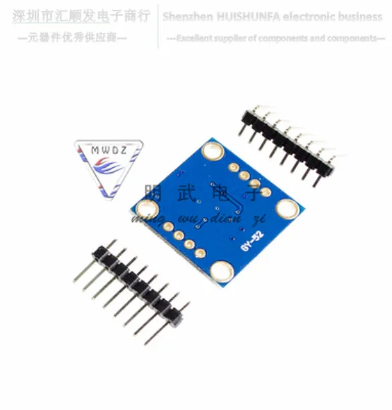 Sensor de aceleración giroscópica de tres ejes, Mpu-6050 de inclinación de 6 ejes, gy-52/60003