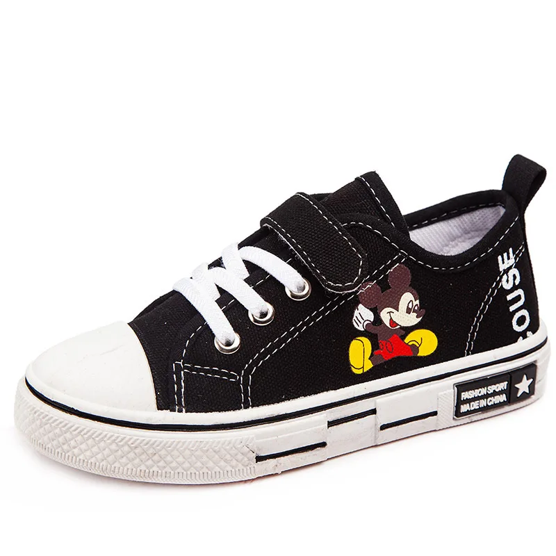 Disney Mickey Mouse Mickey all-match flat shoes children canvas shoes casual boys and girls students non-slip sneakers