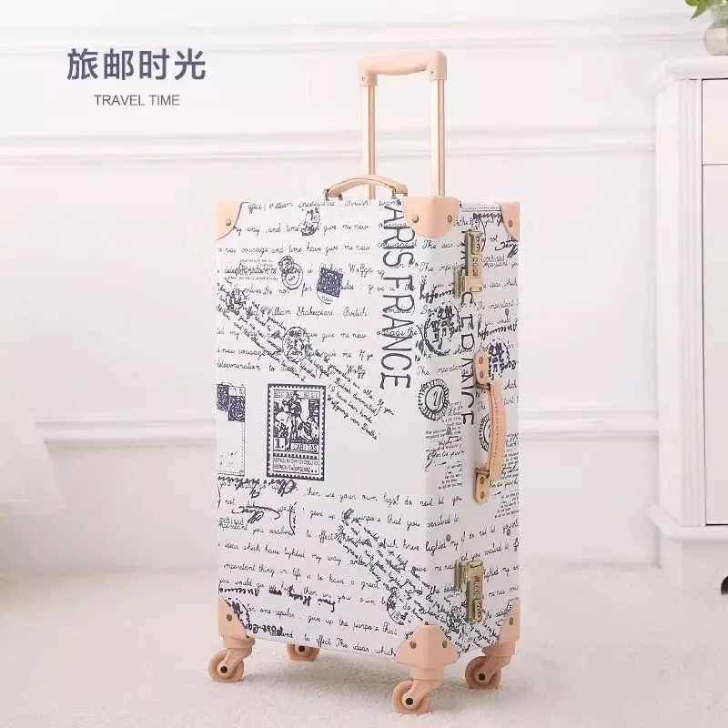 Chinese painting 2PCS/SET trolley suitcase fashion style travel rolling luggage spinner suitcase women man 20/24/26 inch