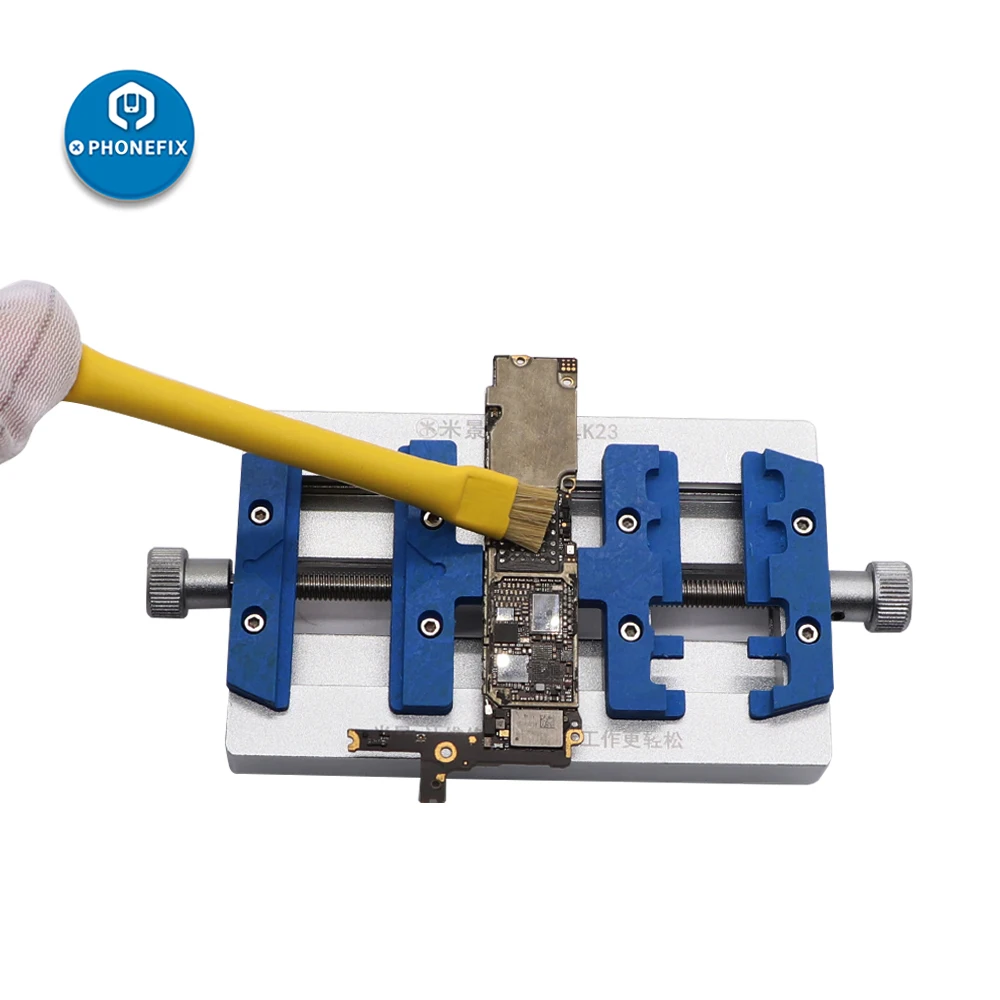 Cepillo Antiestático de doble cabezal, cepillo de limpieza de polvo para placa base de teléfono móvil, Kit de herramientas de limpieza de reparación BGA