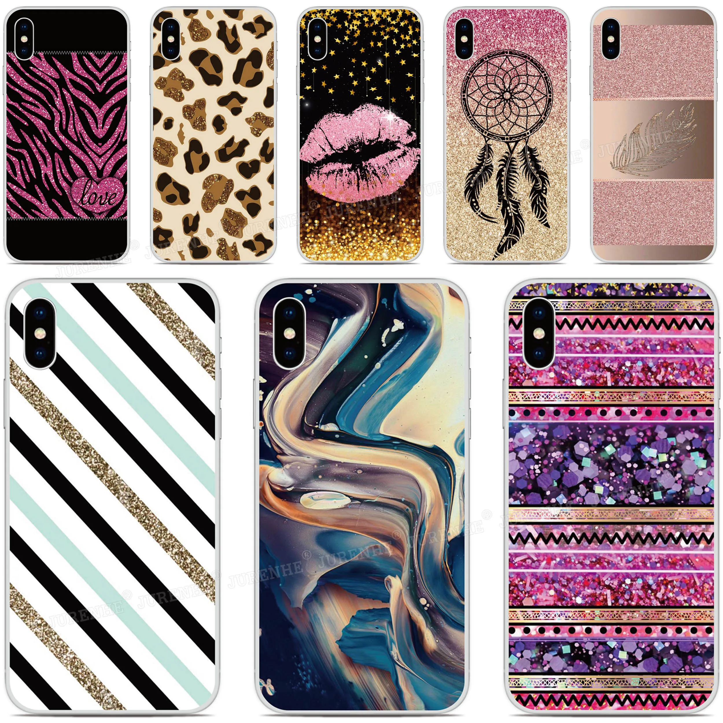 Not Glitter Print Cover For ZTE Blade A7 A5 A3 L8 2019 2020 Axon 20 11 SE 10 Pro 5G A7s V10 V2020 Vita 20 Smart A2121 Phone Case