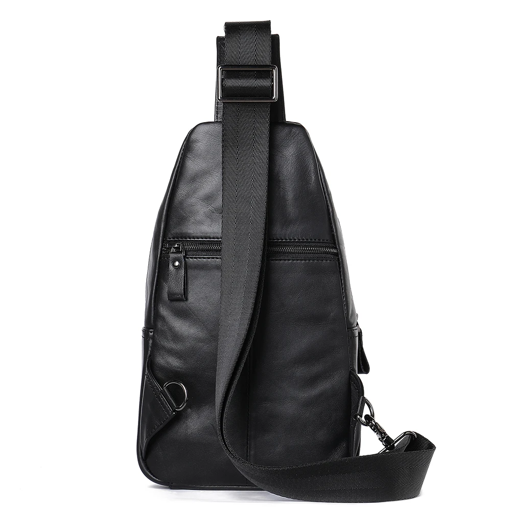 Imagem -05 - Westal-bolsa de Couro Genuíno para Homens Bolsas Crossbody Vintage Bolsas Crossbody Casuais Bolsa Masculina Bolsa Preta de Peito