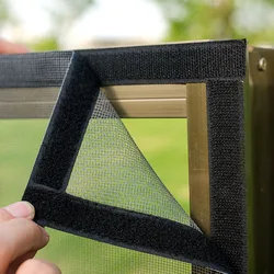 Mosquito Nets for Windows Self-adhesive and reusable Black Anti-mosquito Window ScreensTulle Summer Against Mosquitoes and Flies