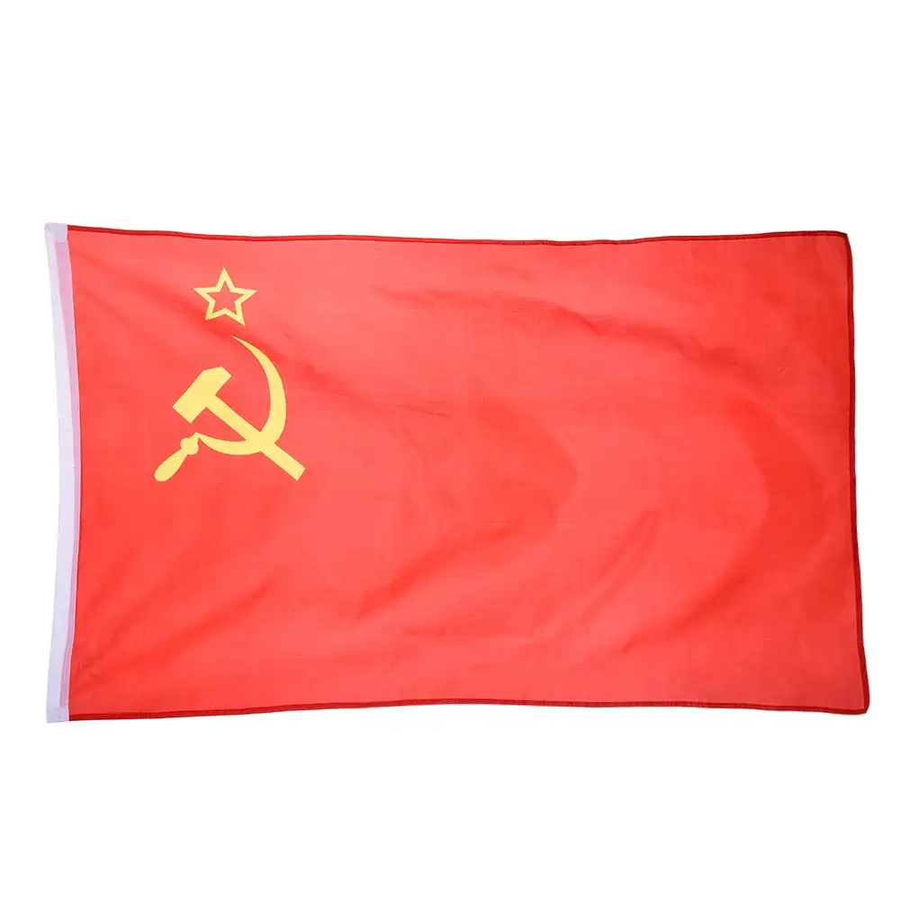 Red CCCP Flag 90x150CM Union Of Soviet Socialist Republics 3x5' Feet Super-Poly Indoor Outdoor USSR Country Russian Banner