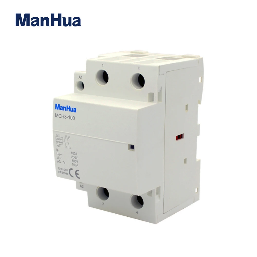 ManHua MCH8-100 2P 250V 100A Household Electric AC Contactor MCH8-100 Elevator Modular Contactor