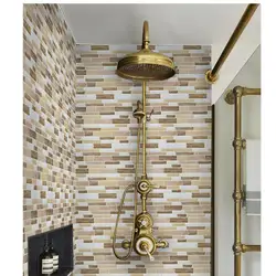 New Peel And Stick Tile Self Adhesive Wall Bath Kitchen Backsplash Beige 10 x 10 inch