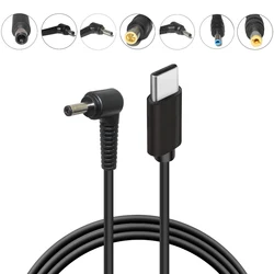 USB Type C PD Charging Cable Cord Dc Power Adapter Jack Converter to 14 Plugs Male for Lenovo Asus Dell Hp Laptop Charger