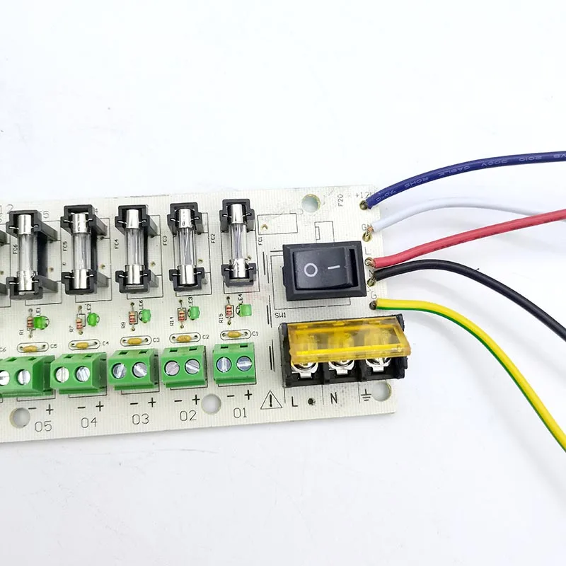 5V12V 24V DC Power Distribution 18-way PCB Board Terminal Block 18CH for Power Supply Eectricity Current Wiring LED Switch