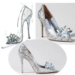 Shoe Decoration Crystal Luxury Women Clothes Charms DIY High Heels Sandals Pumps