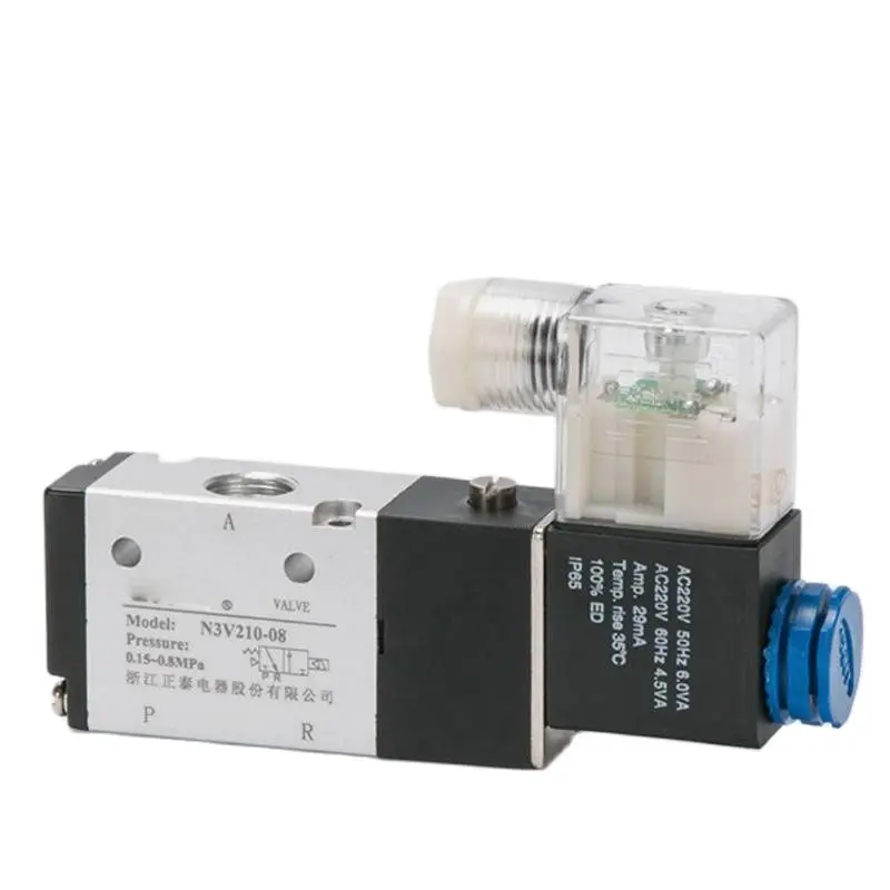 

Three-way Solenoid Valve 3V210-08- Normally Open Reversing Closed DC24V