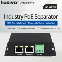 Industrial Isolated PoE Gigabit Spliter High Power 90W 12V Output Voltage POE Power Supply Module POE Switch