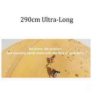 عصا سيلفي من ألياف الكربون ، إصدار ممتد غير مرئي ، ملحقات GoPro Insta 360 ، X4 ، X3 ، ONE RS ، 290 سم ، 3 م أعلى 10 مبيعات قضيب قابل للتمديد 3 أمتار - No3