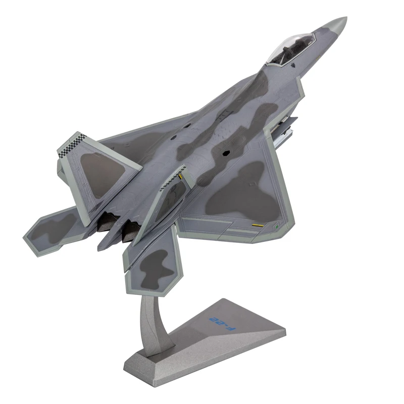 1:72 Raptor USA F-22 AF1 Genuine Fighter Alloy Model Plane With Static For Adult Gifts Toy Collection Original Box