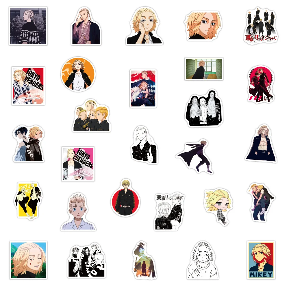 10/30/50PCS Animation Tokyo Avenger Personalized Graffiti Sticker Waterproof Suitcase Notebook Skateboard Refrigerator Wholesale