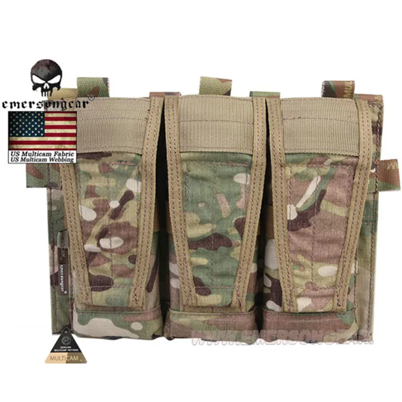 Levez songear-DulTriple Mag Poudres pour Poignées AVS, Rabat Amovible Figuré M16 AR15 5.56 .223, DulPouches Molle, Équipement Airsoft