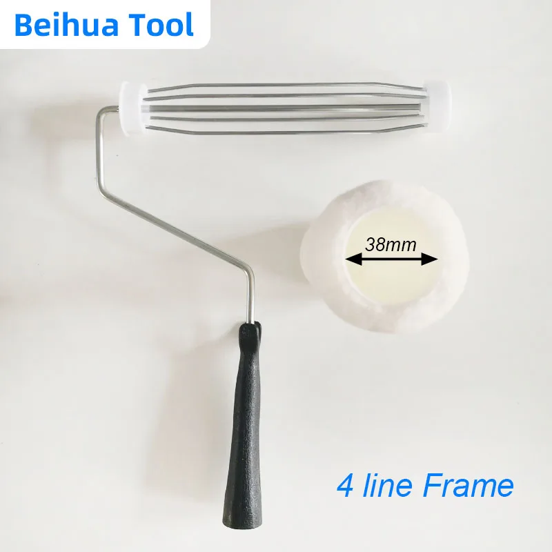 7PCS/set 9inch Paint Roller Brush for Wall Decoration Paint kit US Polyester Nap 10mm Interior Painting Tools Painting Handle