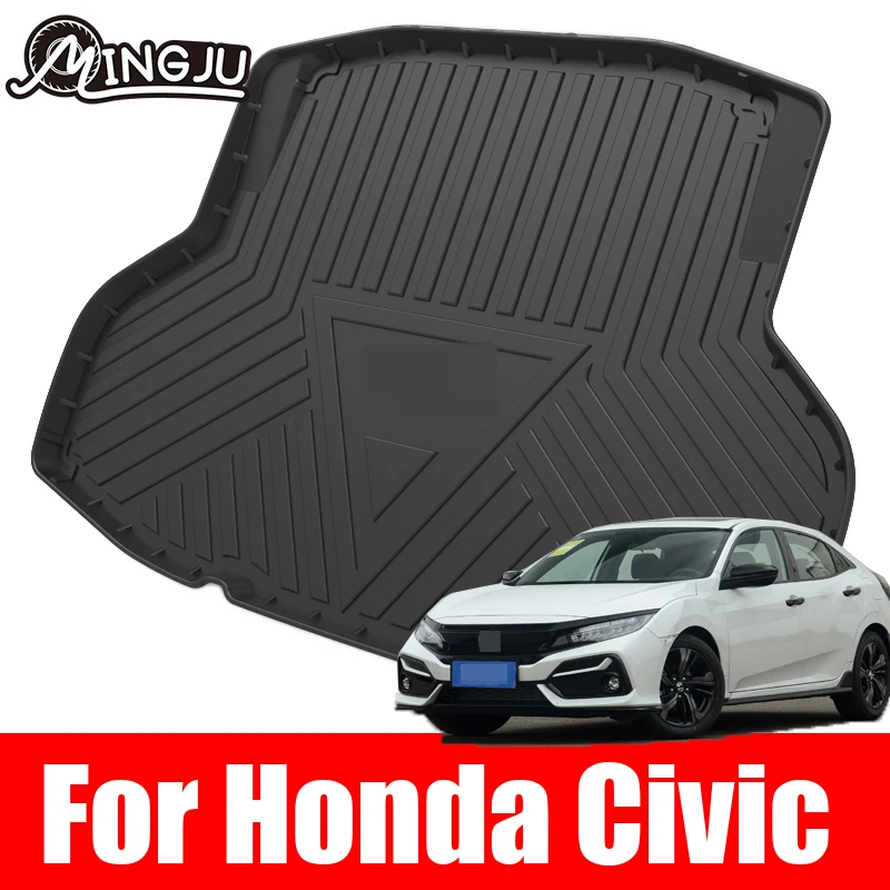 Durable Boot Carpets Washable Trunk Storage Mat Rollable Back Box For Honda Civic Sedan 2016  2017  2018 2019 2020 2021 10th Gen