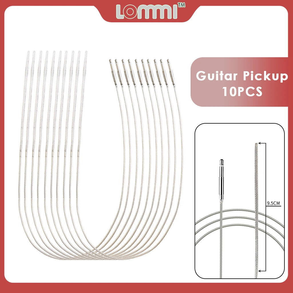 

LOMMI 10pcs Guitar Piezo Pickup Sensitive Under-Saddle Piezo Bridge Pickup For Folk And Classic Guitar Guitarist DIY Replacement