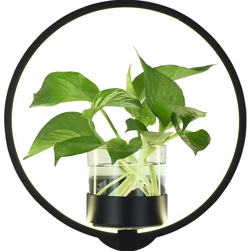 Nordic Wall Lamp Plant Led Modern Sconce Minimalist Creative Living Room Staircase Aisle Lighting Bedroom Bedside Decor Lights
