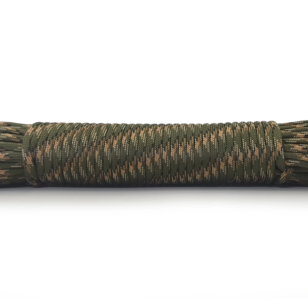 Neue Farben Hochwertiges Paracord 550 Seil Typ III 9-fädig 100FT Paracord Schnur Seil Überlebensset Großhandel für Wandern Camping