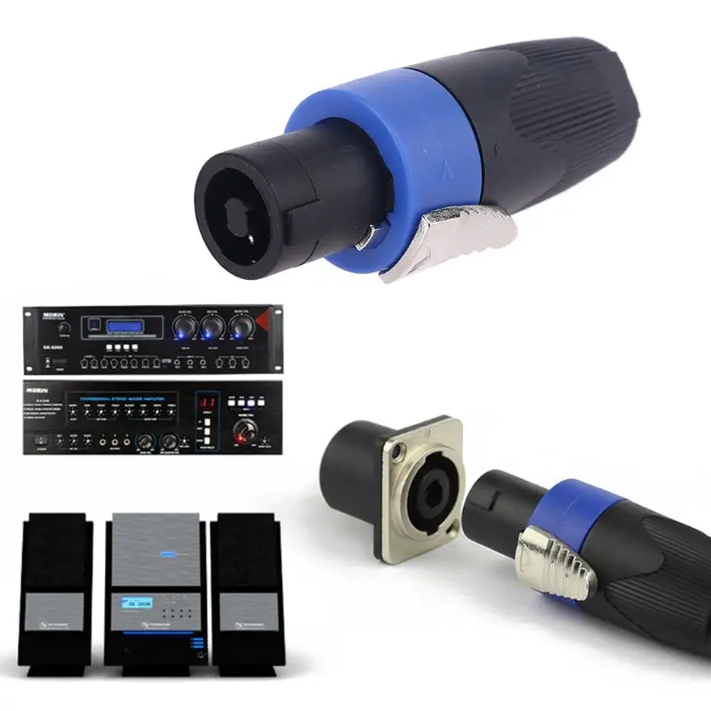 New And Original For NEUTRIK Type NL4FX Speakon 4Pole Plug Male Audio Speaker Connectors