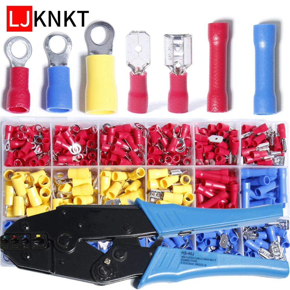 

Terminals Connector Electrical Spade Ring Lug Cable wire Round Plug Cold pressing fast spring HS-40J Hand tools crimping pliers