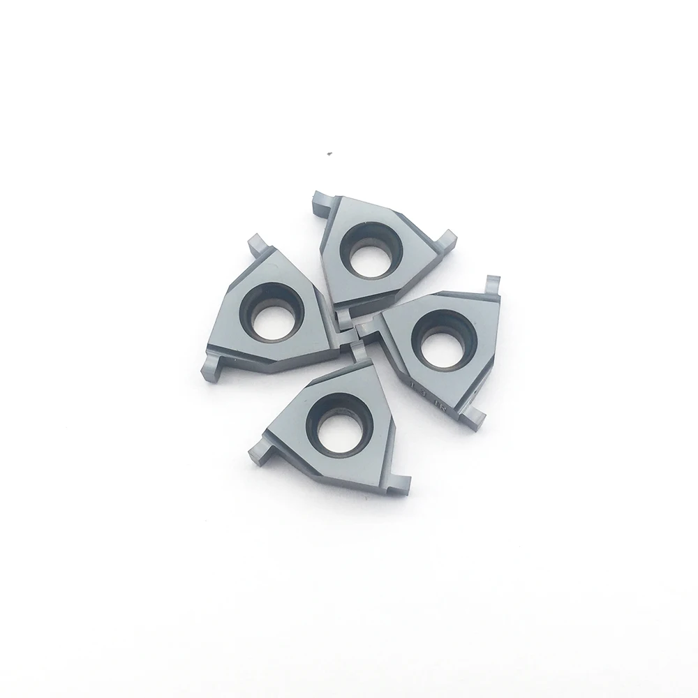 Lâmina de ranhura para suporte, ferramenta cnc 16ir/el 1.0 /1.1 /1.2 /1.3 /1.4 /1.5 ft1125, ranhura rasa, inserção de carboneto, 10 peças