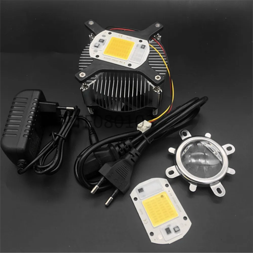 

110V/220V 50W white warm white 380NM-840NM Full Spectrum LED+Heatsink Cooler+lens+power+cableme Las parte que faltan.