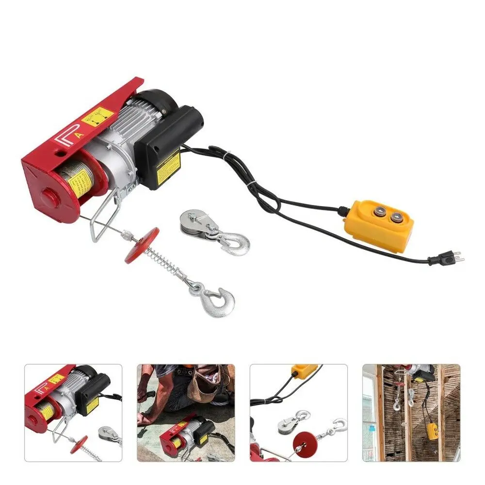 

300/600Kg Electric Hoist Lifting Wire Hanging Crane Hoisting Machine with Wire Rope Pulling Winch