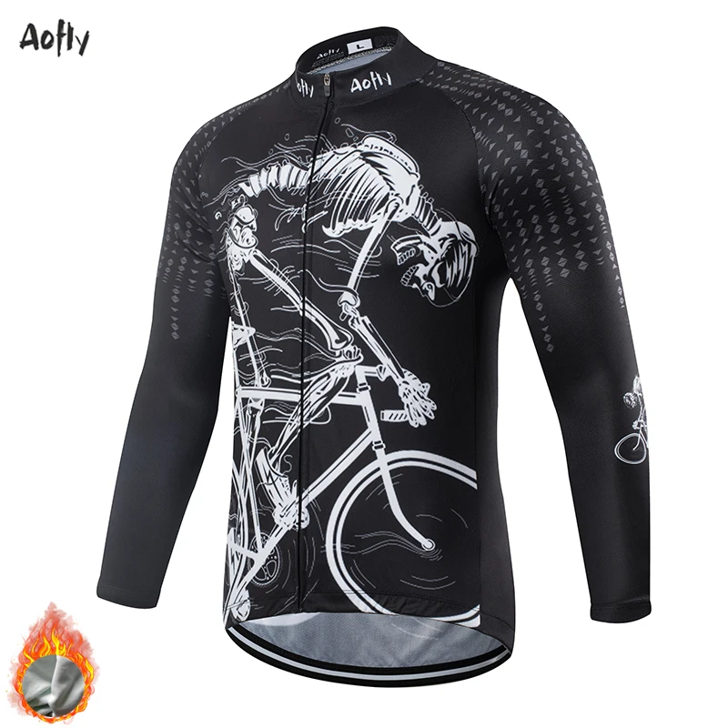 Professional Cycling Bike Clothes Merlot Bicycle In Winter Male Long Sleeve Jersey Culotte Complete Dress For Winter Cycling