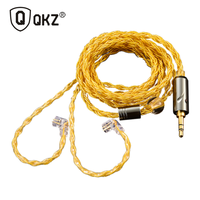 QKZ T1 200 Core 8 Strand OFC Copper Silver Plated Earphone Upgrade Cable KZ C Pin QDC Pin for EDX PRO ZSN PRO Castor TRN MT1 CCA