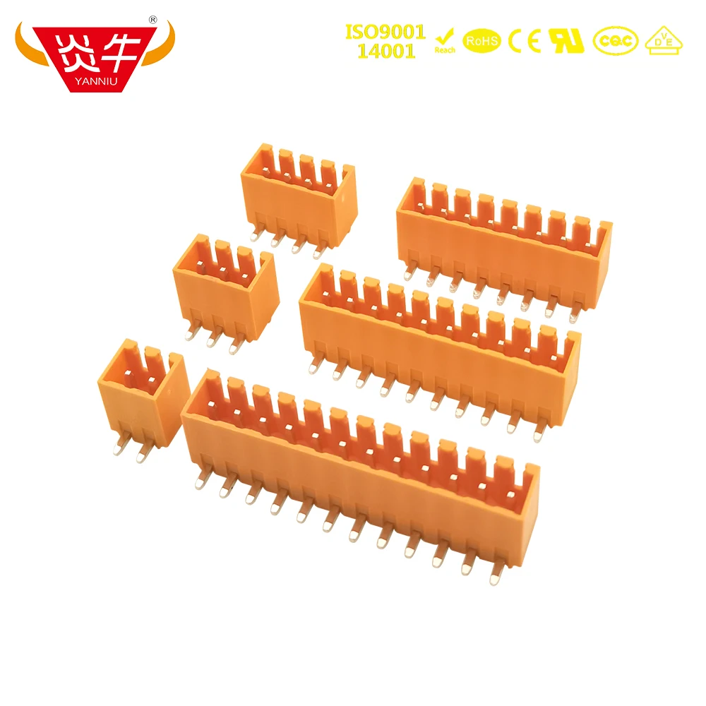 

50Pcs WEIDMULLER 3.50/90G KF2EDGJRC 3.5mm 2P~12P ORANGE PCB CONNECTOR PLUG-IN TERMINAL BlOCKS PHOENIX CONTACT DEGSON YANNIU