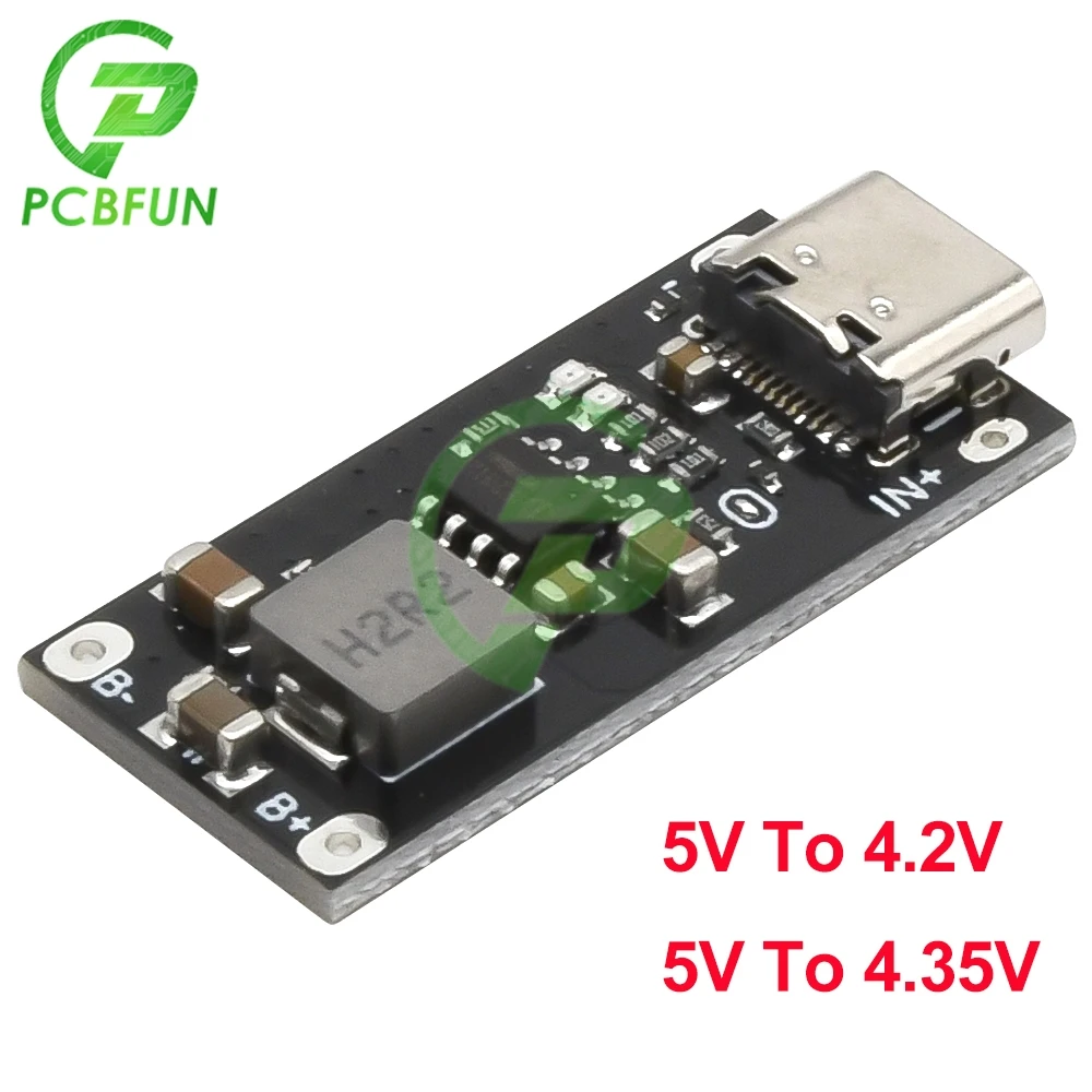 1pcs 3A Polymer Ternary Lithium Battery Fast Charging Board 5V to 4.35V 5V to 4.2V Supports Type C IP2312 Control CC/CV Charging