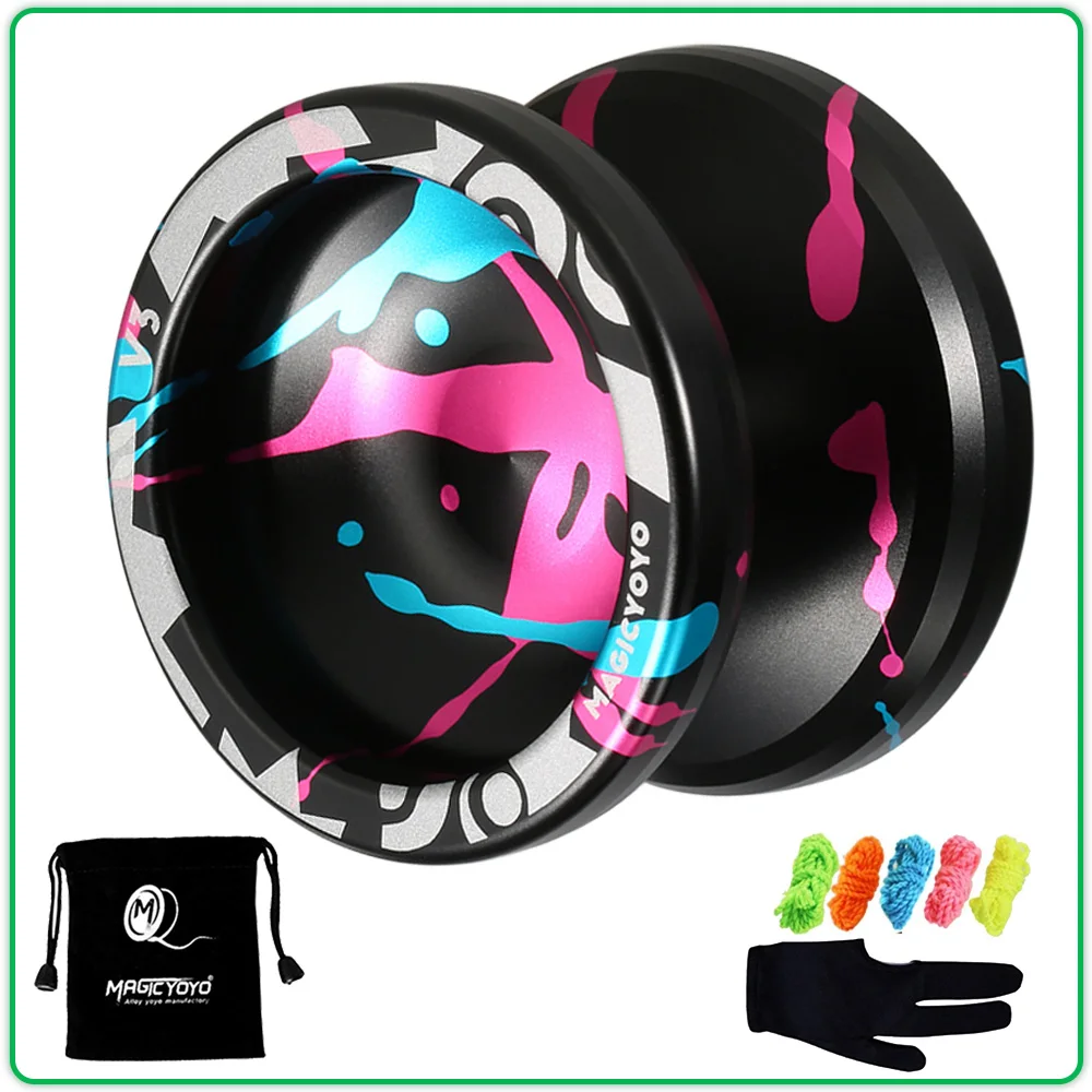 High Speed Magic Yoyo V3/Y03 Unresponsive Aluminum Alloy Yoyo CNC lathe with Spinning String Yoyo Toys Gift for Children